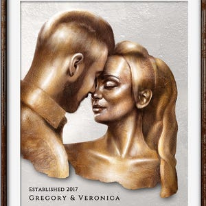 Bronze Anniversary Gift For Him, 8 Year Anniversary, Traditional or Modern 8th Anniversary Gift For Her