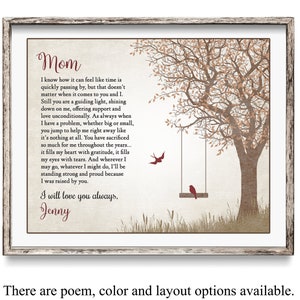 Gift For Mom - Mom Gift Mother Daughter Gift - Christmas Gift For Mom - Mother Poem - Mother Thank You - Gift For Mother - Mom Birthday Gift