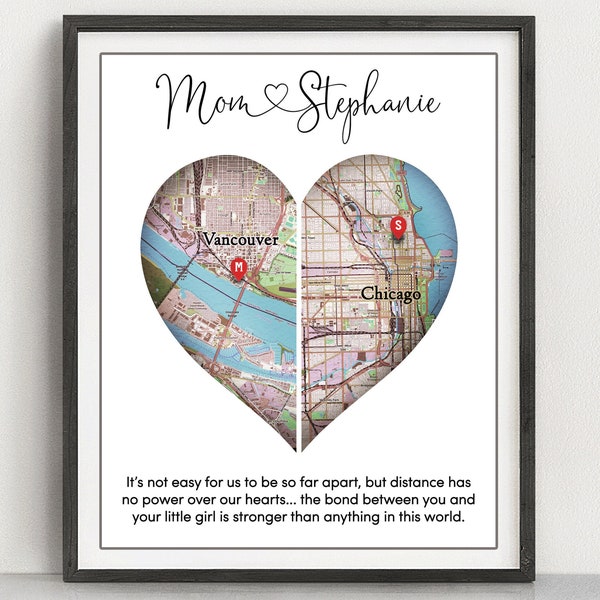 Mothers Day Gift, Personalized Mother Daughter, Mom Gift, Mom Long Distance, Mom Christmas Gift, Daughter Moving Away, Mom Valentines Gift