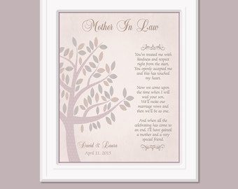 Mother In Law Gift Grooms Mom Gift Wedding Keepsake Etsy