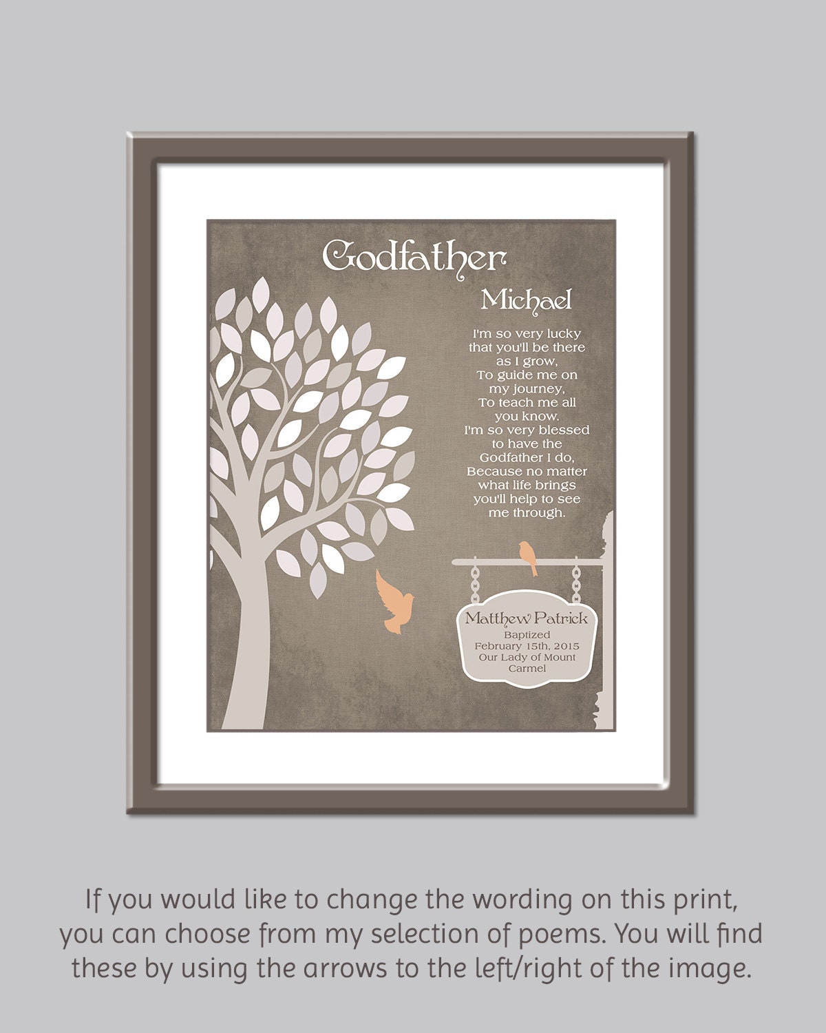 Godfather Gift From Godchild Godson Goddaughter Godparents | Etsy