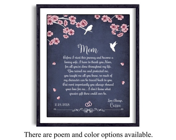 wedding gift for mom