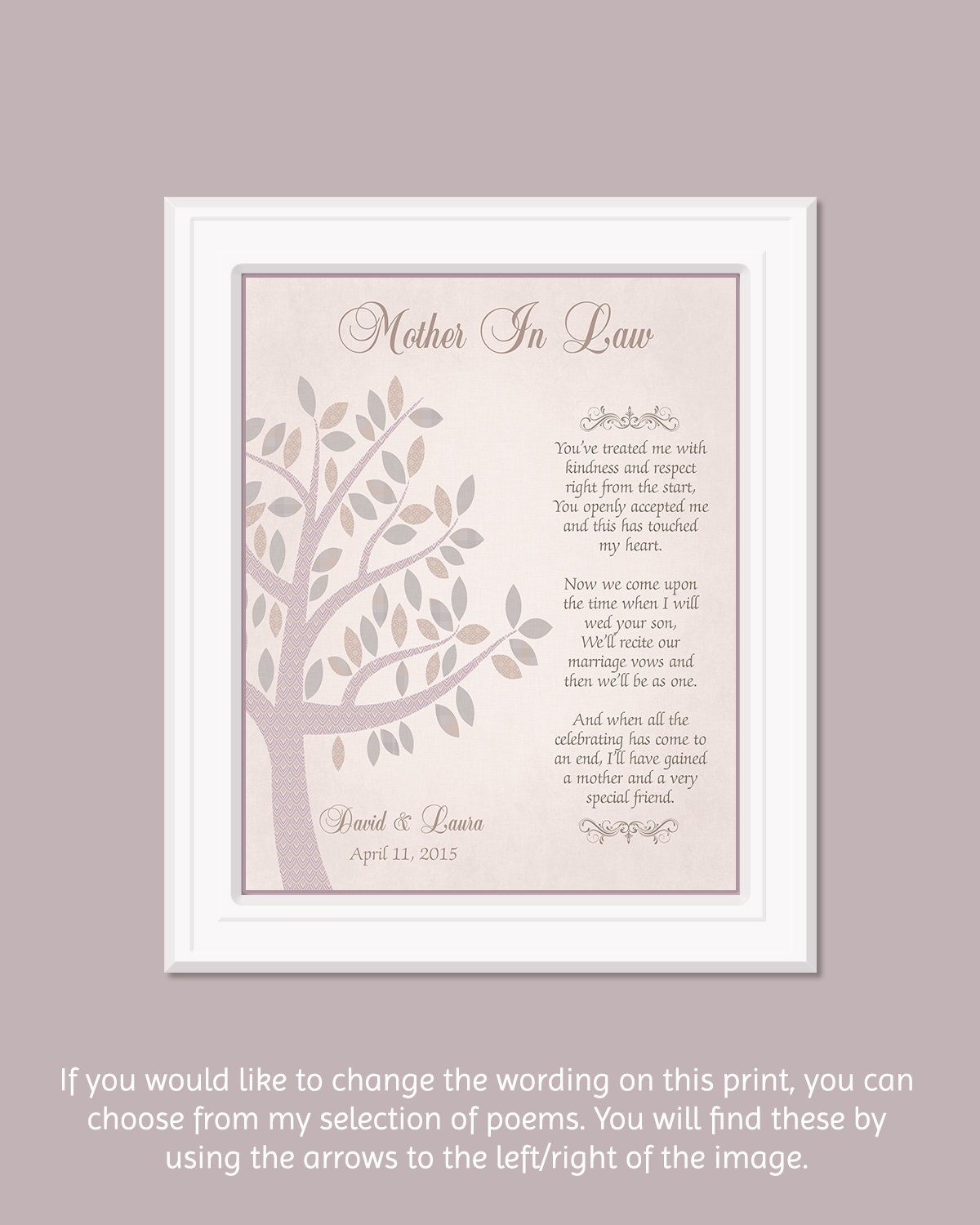 Mother In Law Gift Wedding Thank You Gift For Grooms Mom | Etsy