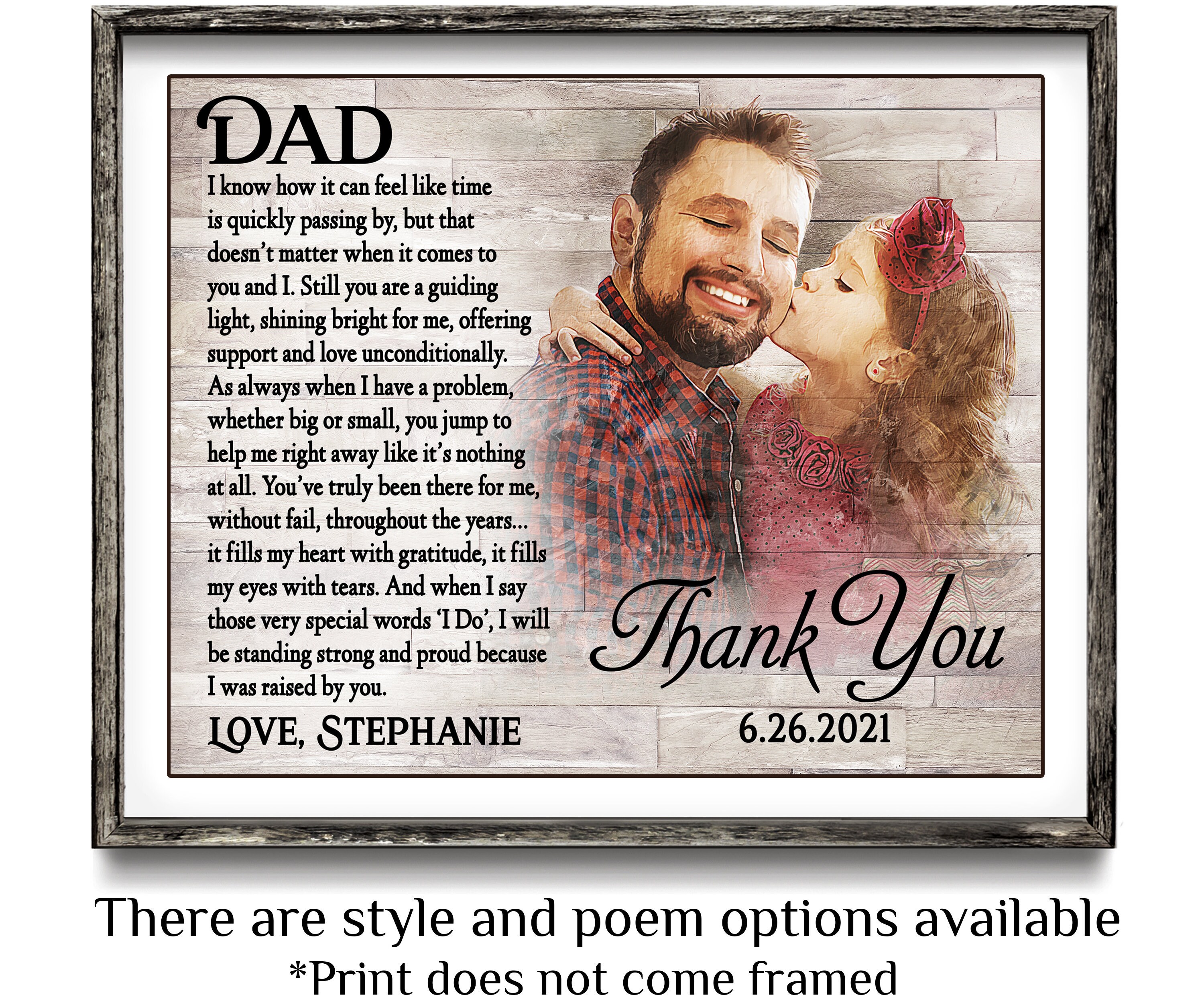 Dad Wedding Gift, Father Of The Bride Gift, Wedding Thank You For Dad…