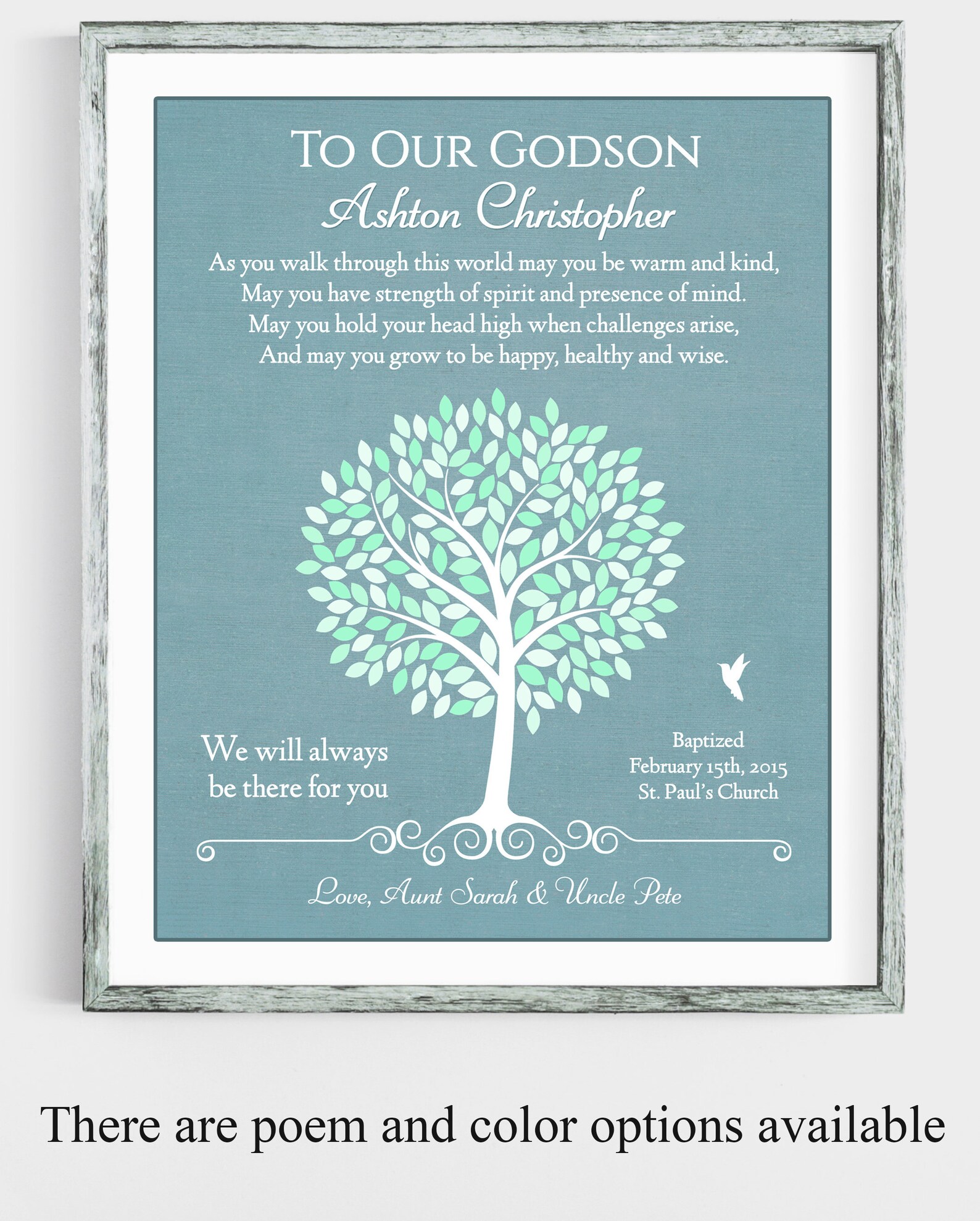 Godson Gift Godchild Gift Baptism Gift Christening Gift Etsy