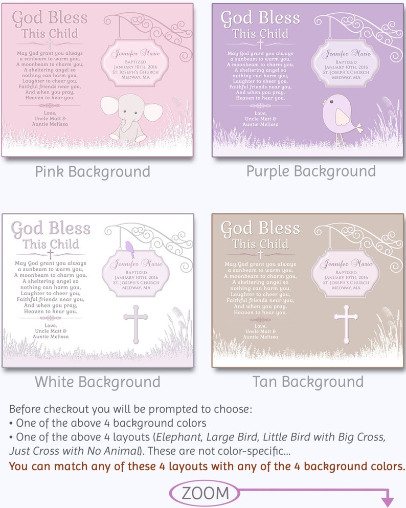 Christian Baby Gift Girl Baptism Gift Personalized Etsy