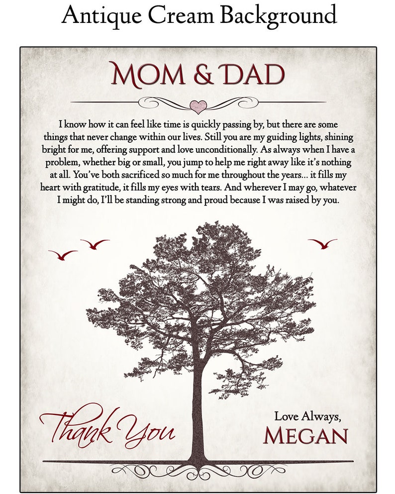 Christmas Gift for Parents Mom and Dad Gift Parents Poem Etsy