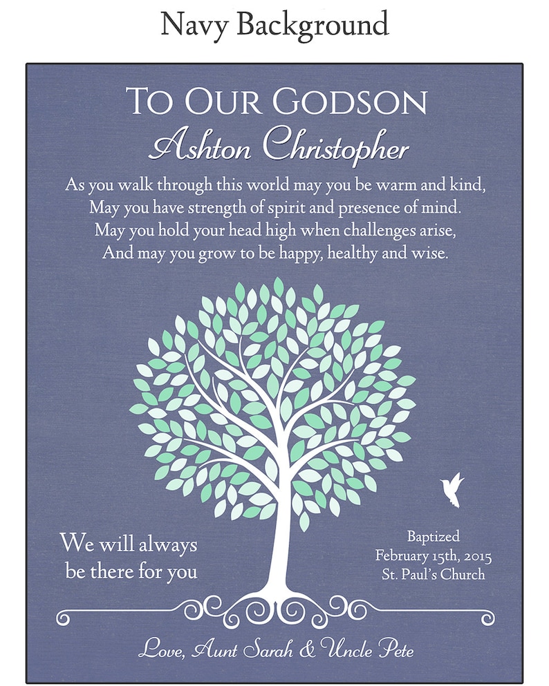 Godson Gift Godchild Gift Baptism Gift Christening Gift Etsy