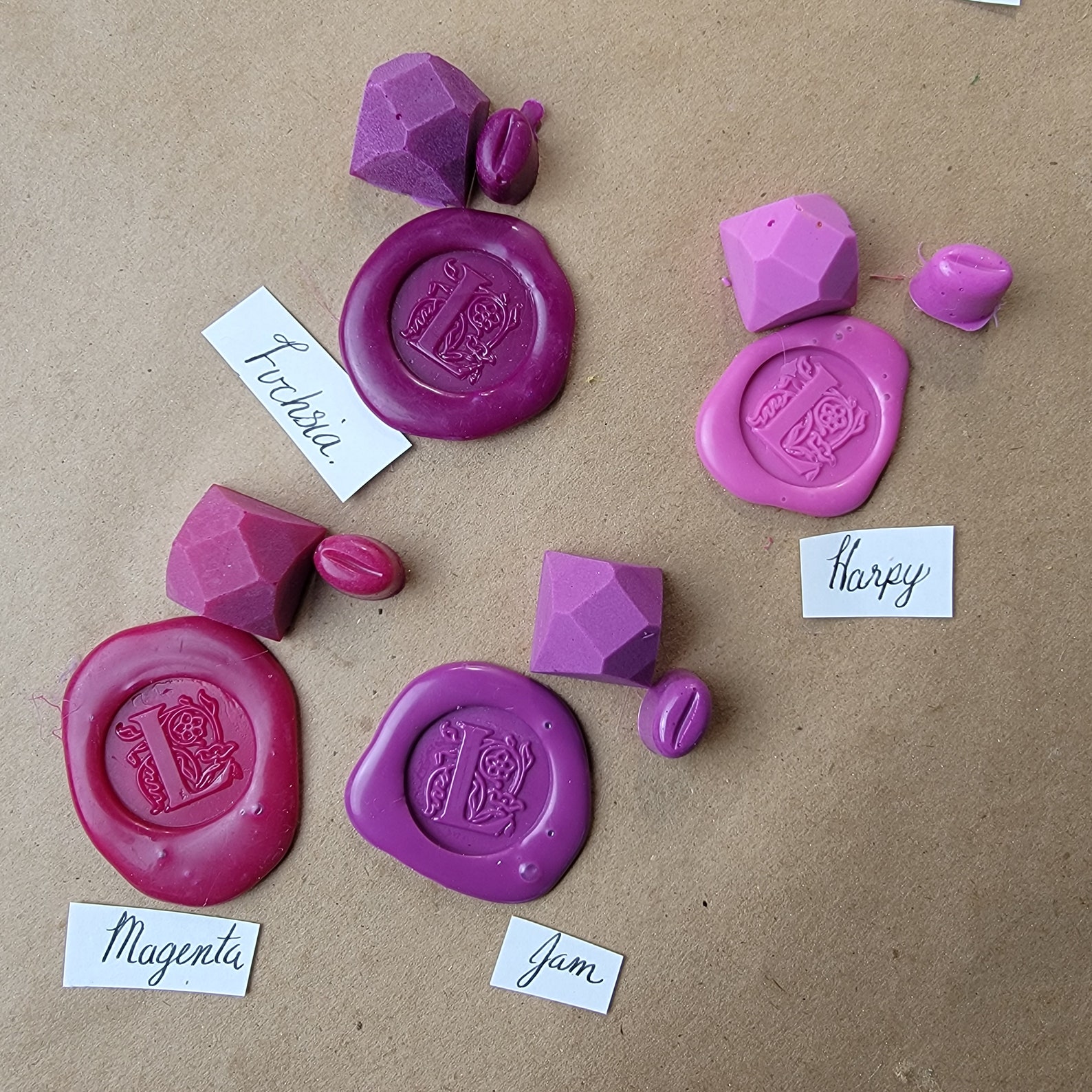 Matte Violets Crystal Wax Seals Handmade sealing wax Etsy