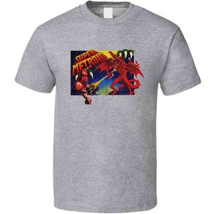Super Metroid Snes Box Art Retro Video Game T Shirt - Etsy