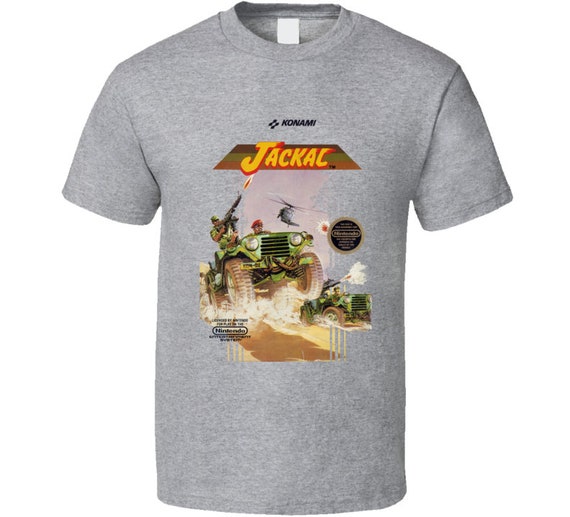 Jackal Nes Box Art Video Game T Shirt Etsy Jackal Nes Box Art Video Game T Shirt Etsy