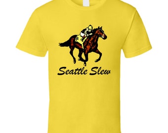 Seattle Slew Triple Crown Horse Racing T Shirt