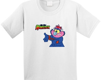 My Pet Monster T-Shirt, Retro Cartoon Graphic, 100% Cotton