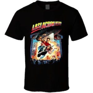 Last Action Hero Arnold Schwarzenegger Retro Action Movie T Shirt