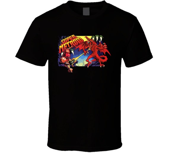 Super Metroid Snes Box Art T Shirt