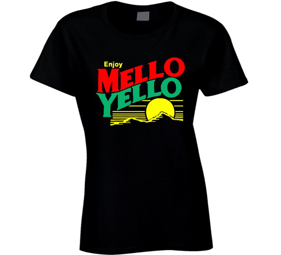 80's Retro Enjoy Mellow Yellow Drink Ladies T Shirt - Etsy