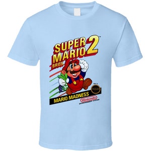 Super Mario Bros. 2 Nes Box Art Video Game T Shirt