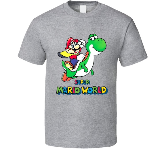 Super Mario World T-Shirt, Retro Game Box Art - Etsy 日本