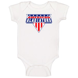 American Gladiators Retro Game Show Baby One Piece