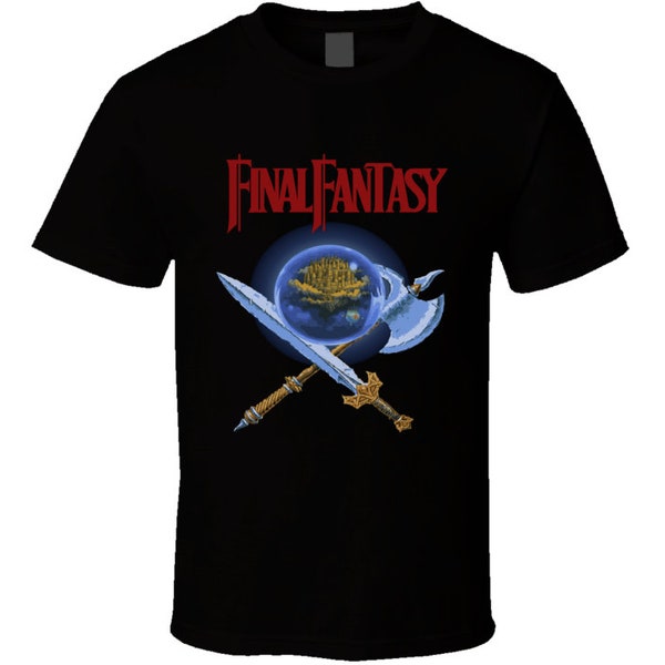 Final Fantasy Nes Box Art Retro Video Game T Shirt