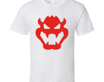 Super Mario Bros Bowser Logo T Shirt