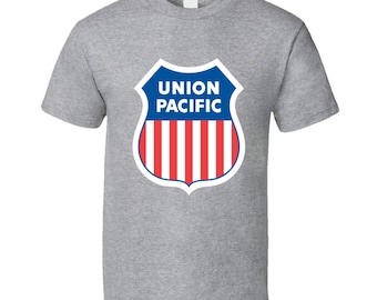 Union Pacific Railway Logo Rail Train Retro T Shirt