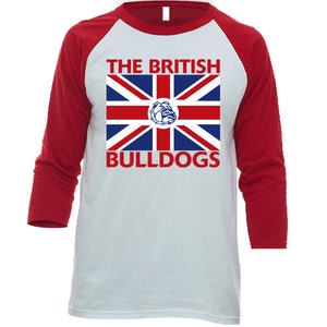 The British Bulldogs Retro Wrestling Baseball Raglan Shirt