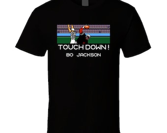 Tecmo Bowl Touchdown Bo Jackson Video Game T Shirt