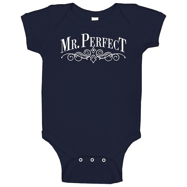 Mr Perfect Logo Retro Wrestling Baby One Piece