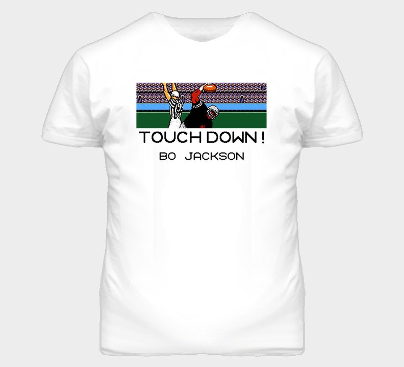 Bo Jackson Tecmo Bowl Nes T Shirt White 