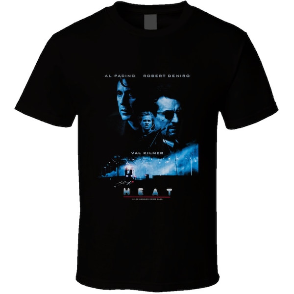 Heat De Niro Pachino Retro Gangster Movie T Shirt