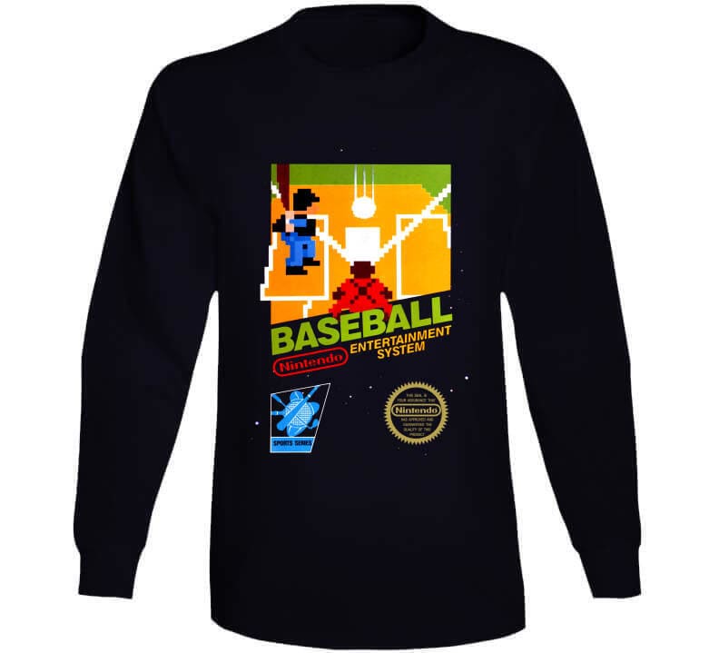 Baseball Nes Black Box Video Game T Shirt - Etsy