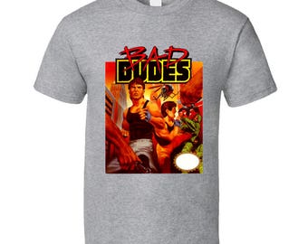 Bad Dudes Nes Classic Video Game Box Art T Shirt