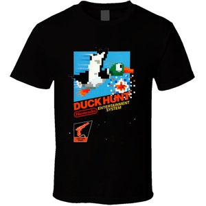 Duck Hunt Nes Retro Box Art Video Game T Shirt