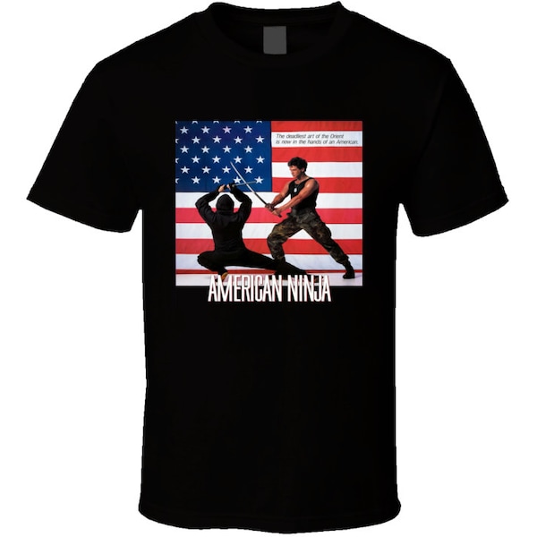 American Ninja Martial Arts 80's Action Retro Ninja Movie T Shirt