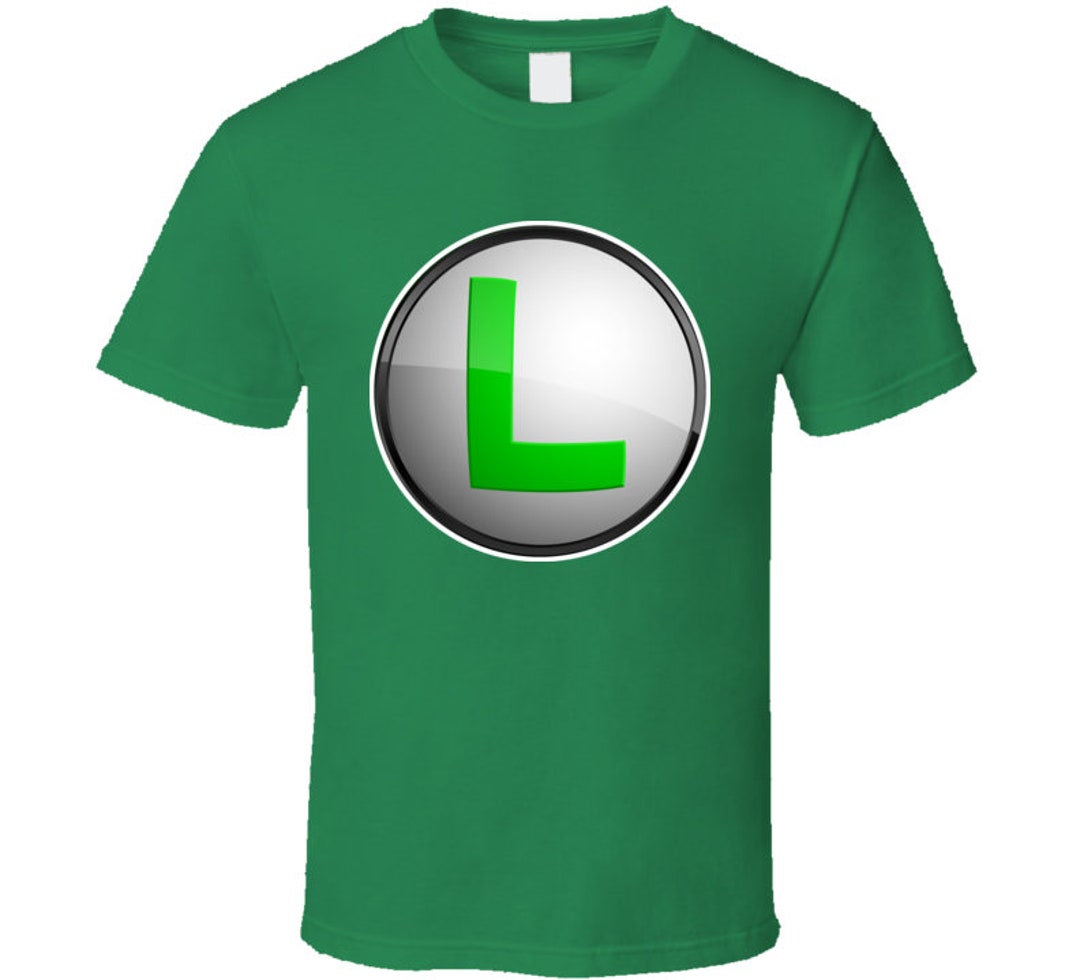 Super Mario Bros Luigi Logo T Shirt - Etsy