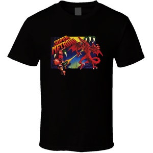 Super Metroid Snes Box Art Retro Video Game T Shirt