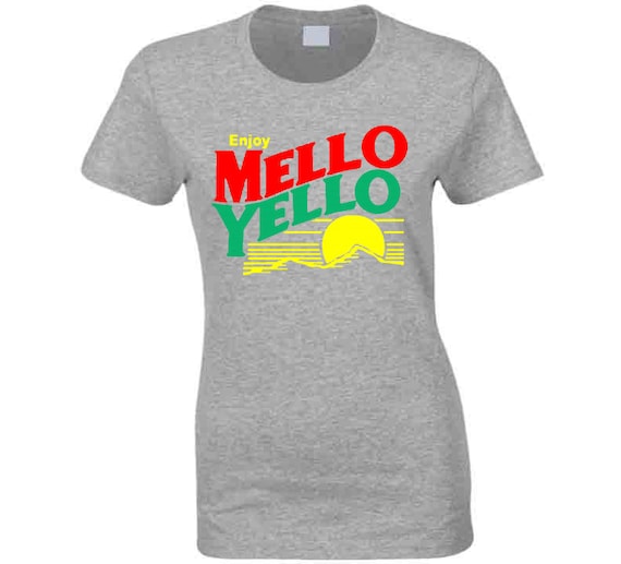 80's Retro Enjoy Mellow Yellow Drink Ladies T Shirt - Etsy