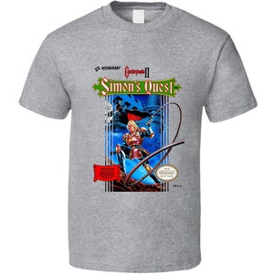Castlevania 2 Simon&#39;s Quest Nes Box Art T Shirt
