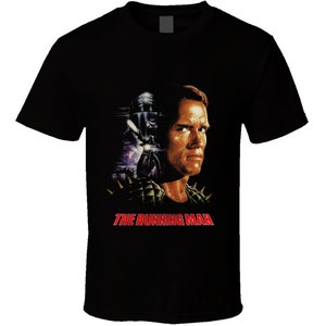The Running Man Schwarznegger Retro 80&#39;s Action Movie T Shirt