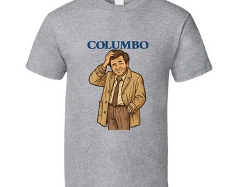 Columbo Classic Tv Detective Show Retro Cartoon T Shirt