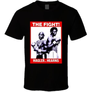 Marvin Hagler Vs Tommy Hearns Retro 80&#39;s Boxing Fight T Shirt