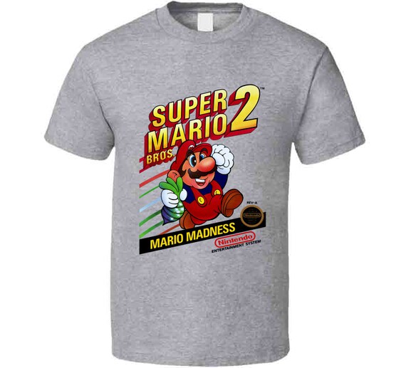 Ofre Wetland endnu engang Super Mario Bros. 2 Nes Box Art Video Game T Shirt - Etsy Denmark