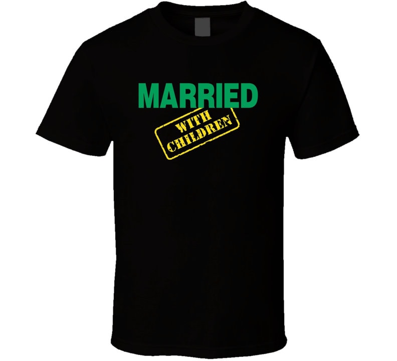 Vintage 1987 'Married With Children' TV Show shirt Kleding Gender-neutrale kleding volwassenen Tops & T-shirts T-shirts T-shirts met print 