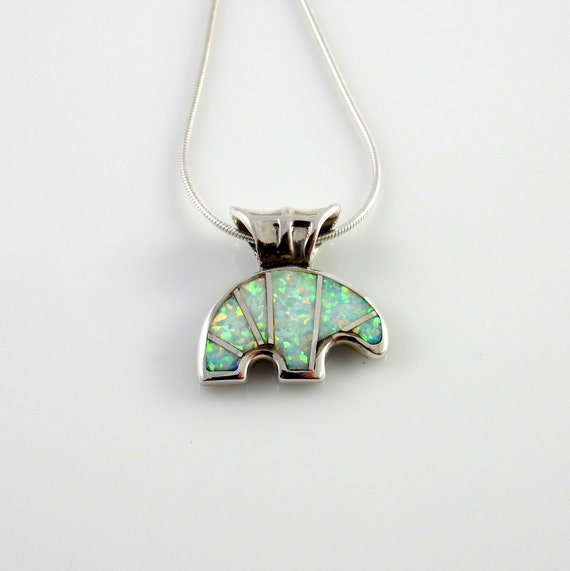 Beautiful Vintage Southwestern Opal Sterling Silver Inlay Earrings Beautiful Vintage Southwestern Opal Sterling Silver Inlay Earrings