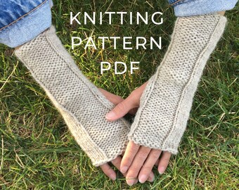 The Perfect Fingerless Gloves - Knitting Pattern PDF - Knit Mittens, Fingerless Gloves, Mitts