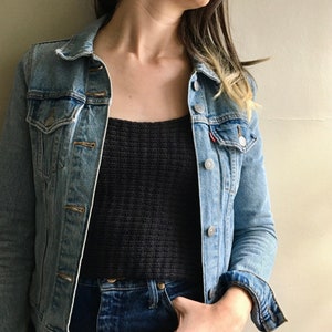 The Spring Tank - Knitting Pattern PDF - knit crop tank top - simple beginner knitting pattern