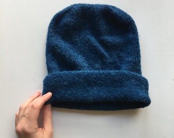 The Peace Hat - Knitting Pattern PDF - Knit Stocking Hat - Beanie Knitting Pattern PDF - Beginner Hat Pattern