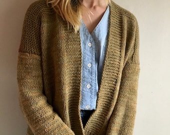 The Wind Sweater - PDF Knitting Pattern - Oversized Cardigan - Easy Knit Sweater - Knitting Pattern PDF