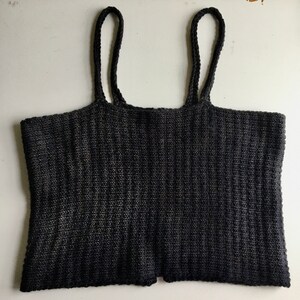 The Spring Tank Knitting Pattern PDF knit crop tank top simple beginner knitting pattern image 8